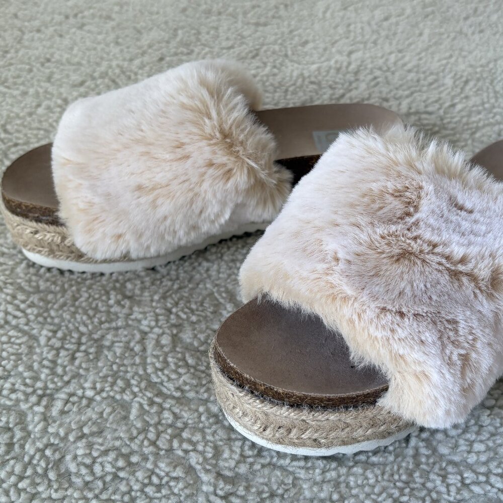 NEW Fur Top Slides by Dolce Vita